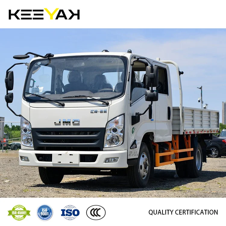 Грузовик с двойной кабиной JMC 4x2 4x4 3T 5T 7T Грузовой бортовой грузовик дизельный LHD/RHD 15 лет от производителя грузовой для продажи