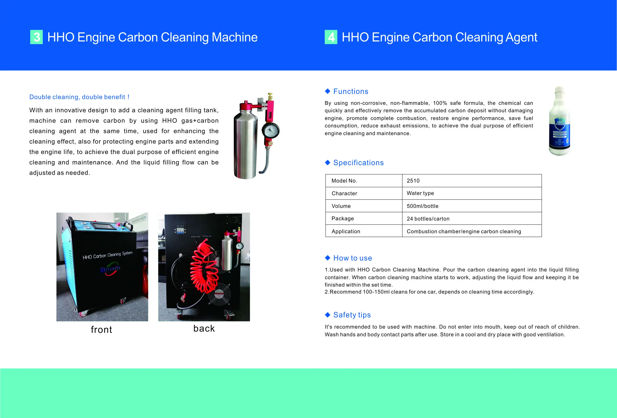
Superior quality water type engine carbon cleaning detergent agent for combustion chamber 