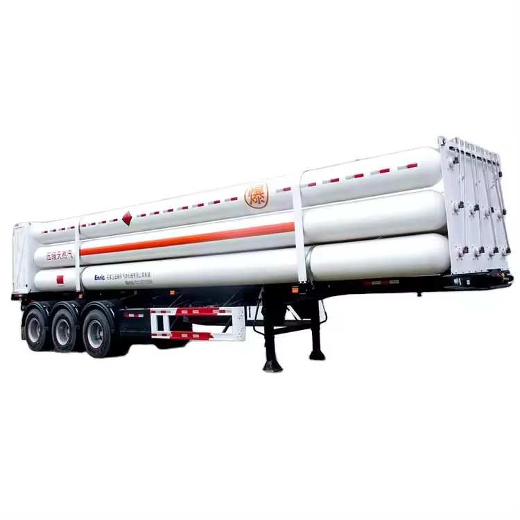 CNG 10 трубный полуприцеп Автоцистерна 20 футов 40 топливный бак грузовик LNG хранилище газа
