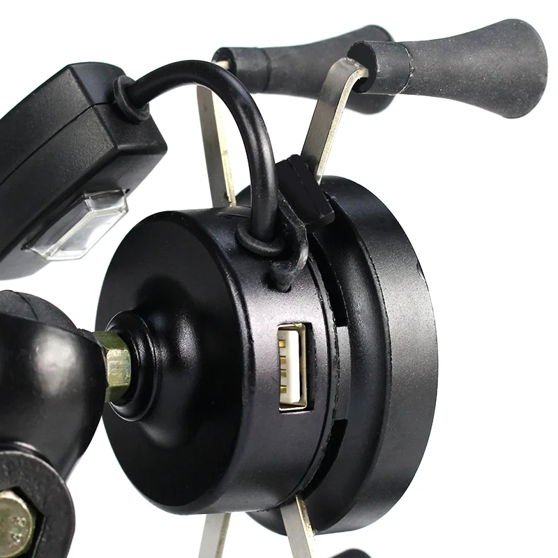 X Wireless Charging Motorcycle Holder Waterproof 360 Degree Rotation Mobile Phone Holder With Wireless Usb Charger