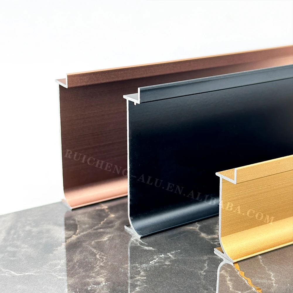 Aluminum Edged Protection Lines Kitchen Baseboard Wall Tile Aluminum Skirting Board
