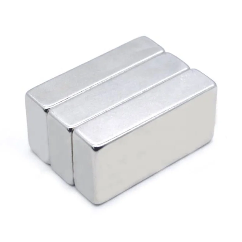 N52 Strong Magnetic Multi-specification Big Size Square Rectangle Neodymium Magnet Block for Motor