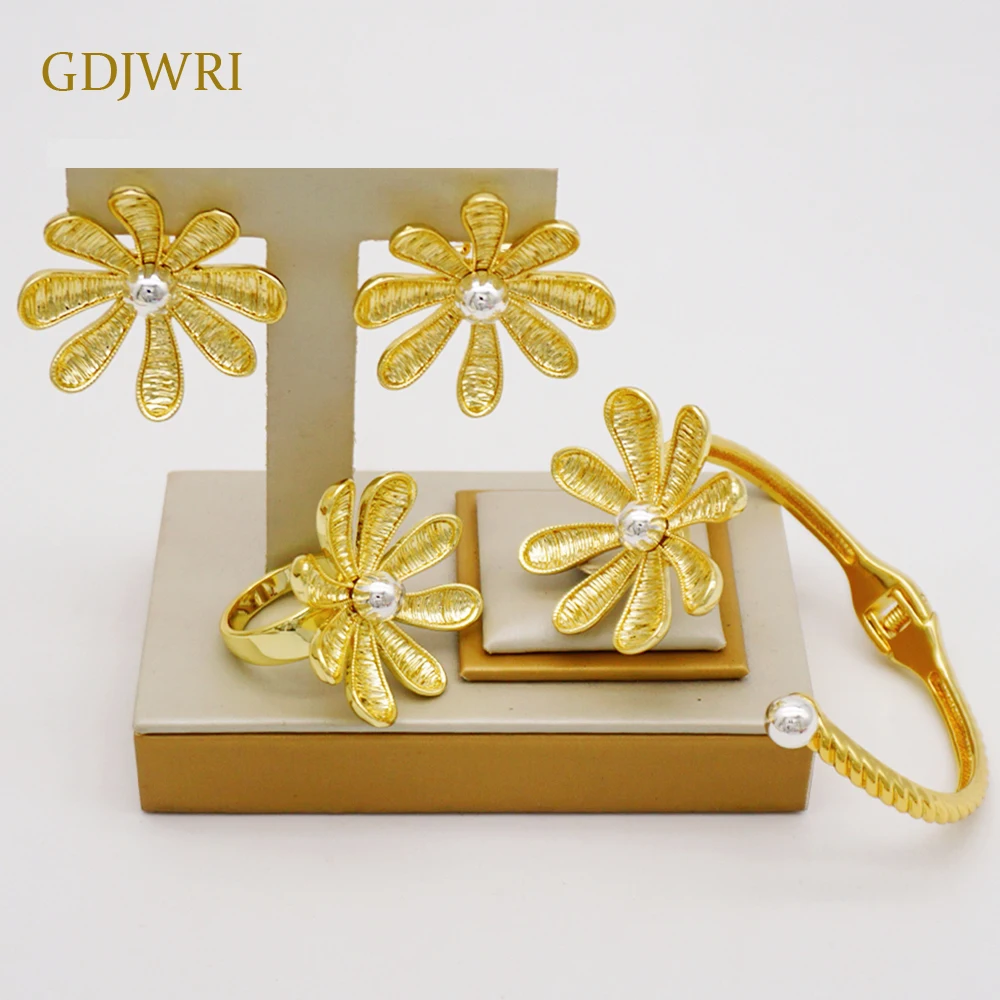 GDJWRI RG19 14 k Real Gold Jewelry Women Bracelets Custom Bangles