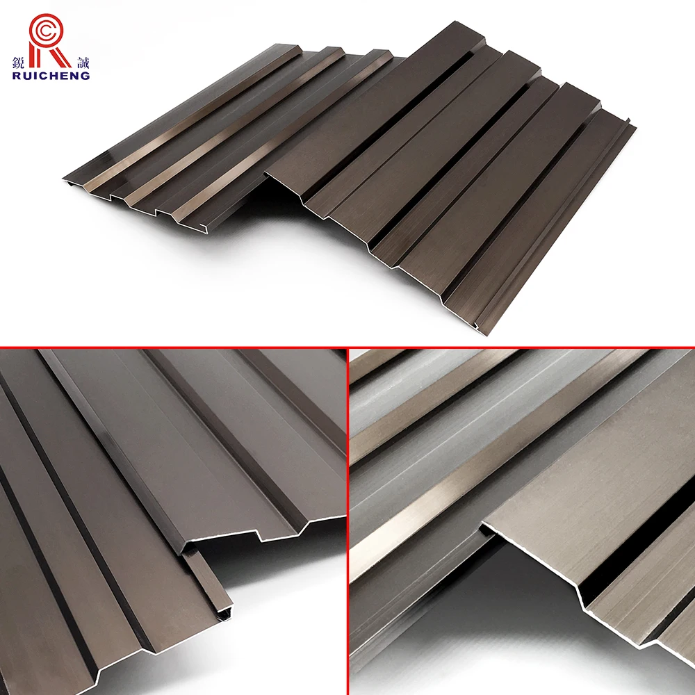 Bronze Polished Wooden Construction Building Material Casting Anodized Extruded Industrial Profile Aluminum Gusset Plate