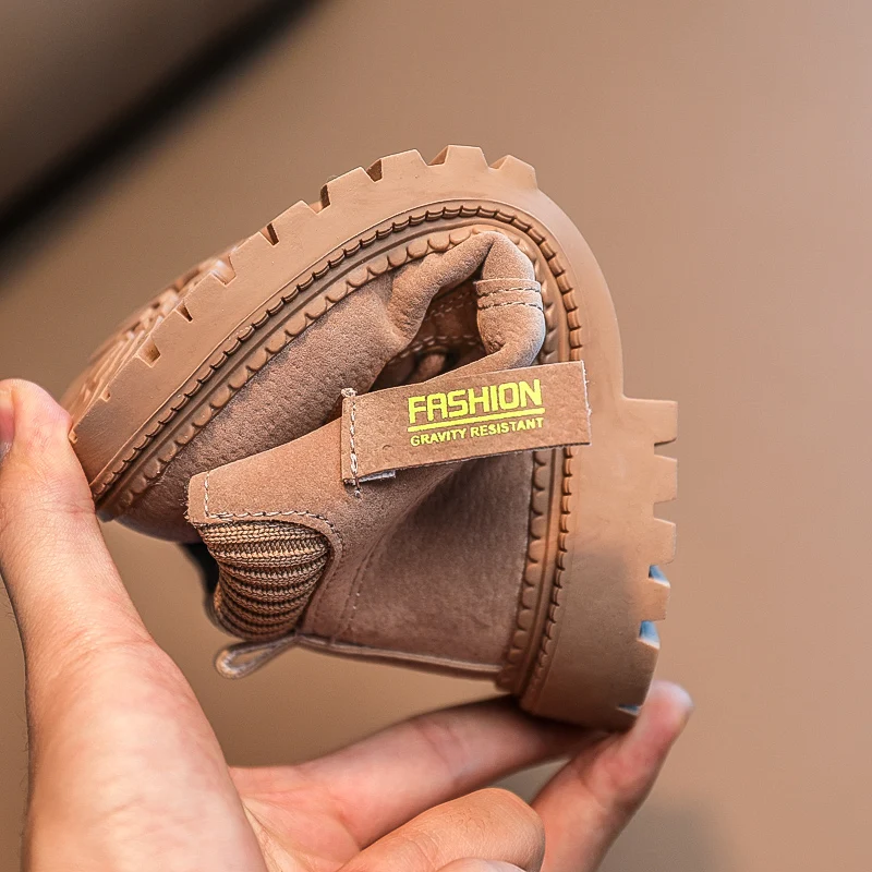 New 2023 Factory Winter Wholesale High Quality Leather Baby Boots Factory Customize High Top Low Prices Toddler Boy Shoes