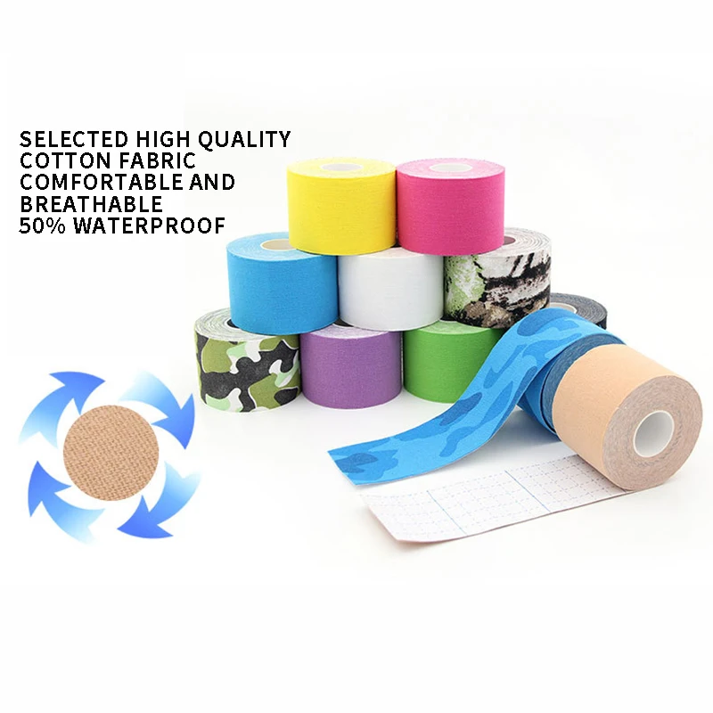 MKAS Gym Fitness Breathable Waterproof Bandage Kt Kinesiology Sport Tape Wholesale High Quality Custom Kinesiology Tape
