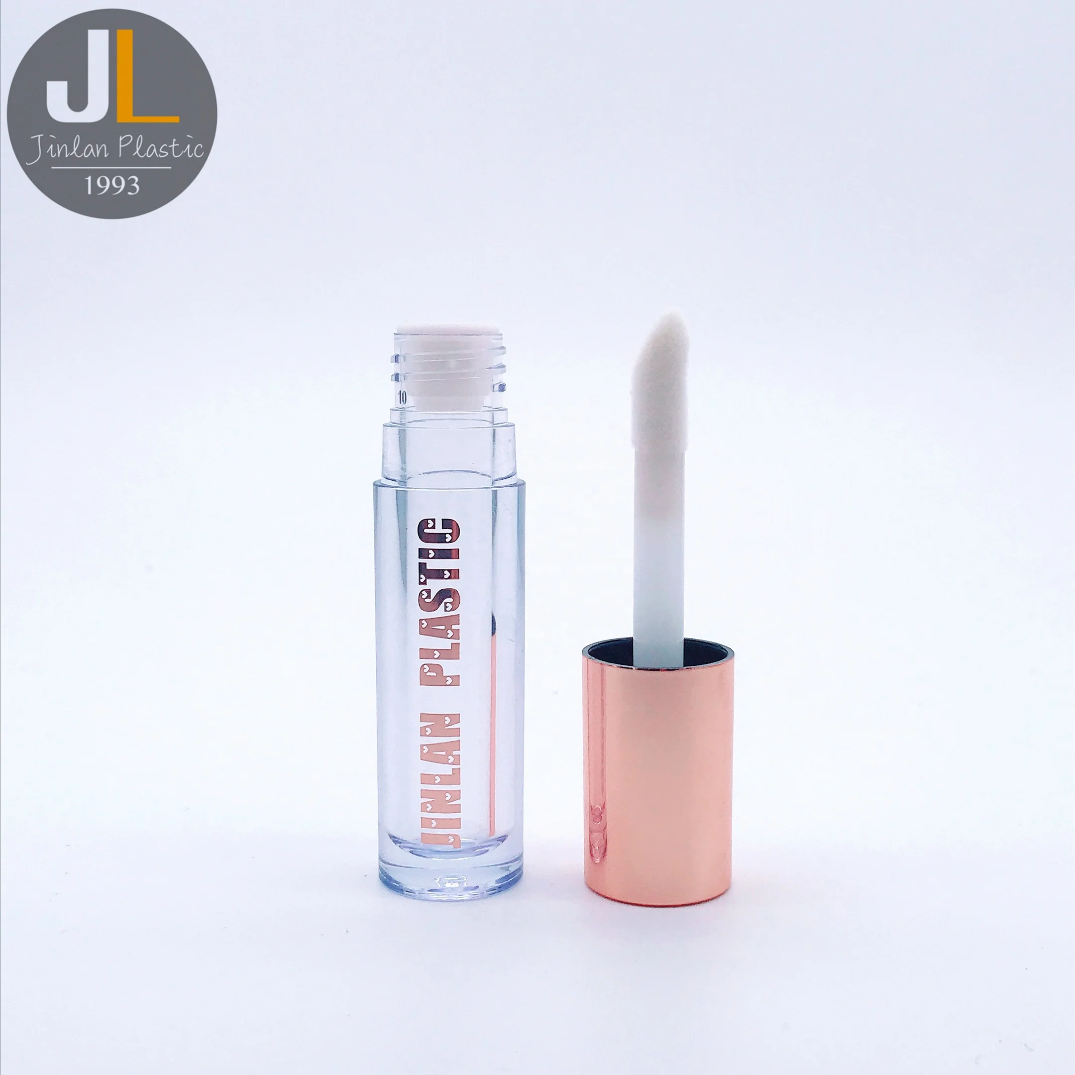 [4 5 мл] Круглый контейнер с аппликатором тюбик для блеска губ цвета розового золота по заводской