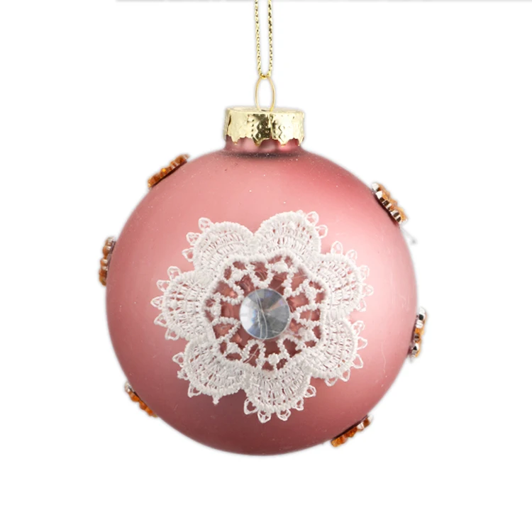 Baoying 2021 темно-фиолетовые стеклянные безделушки с бриллиантами встроенные рождественские