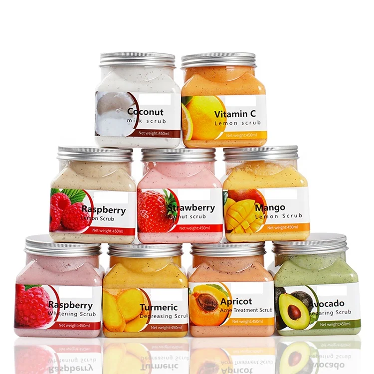  Korean Private Label Natural Fruit Blueberry Whitening Custom Shea Butter Exfoliator Face And Body