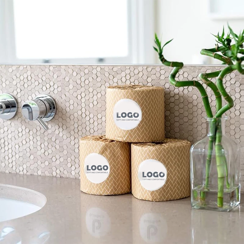 Custom Printed Embossed Bathroom Roll Cheap Popular Color Toilet Tissue Paper