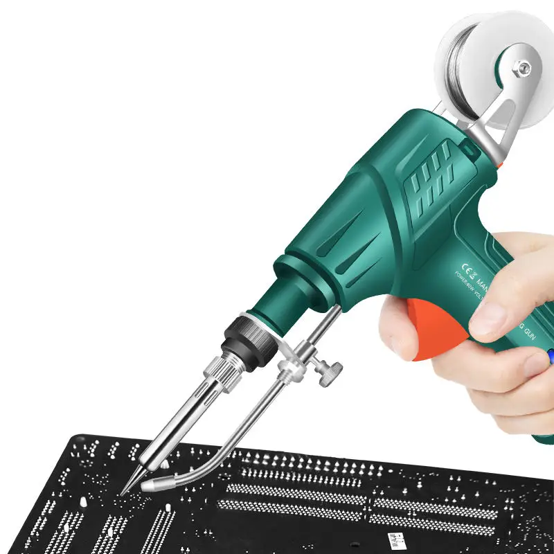 Soldering Iron Kit 60W Electronics Manual Soldering Gun Automatically Send Tin Gun Circuit Board Repair Tool