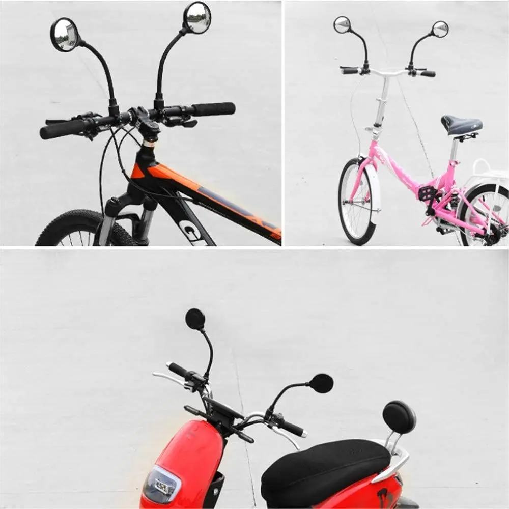 
Bike Mirror Bike Rearview Mirror Motorcycle Electric Bicycle Hose Adjusting Large Screen Bicycle Rearview Mirror Parts for Bike 