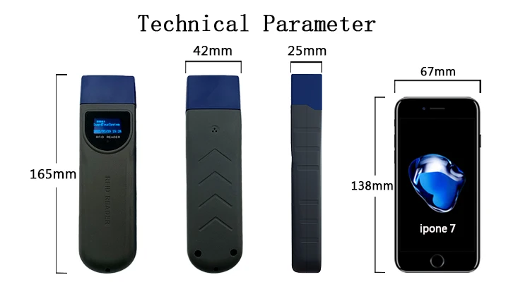 HUAguard Active Waterproof IP68 Guard Clocking Patrol Stick 125kHz RFID Guard Tour System with LCD Screen