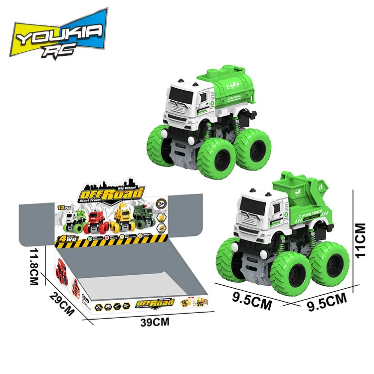 12 шт. детский пластиковый мусоровоз