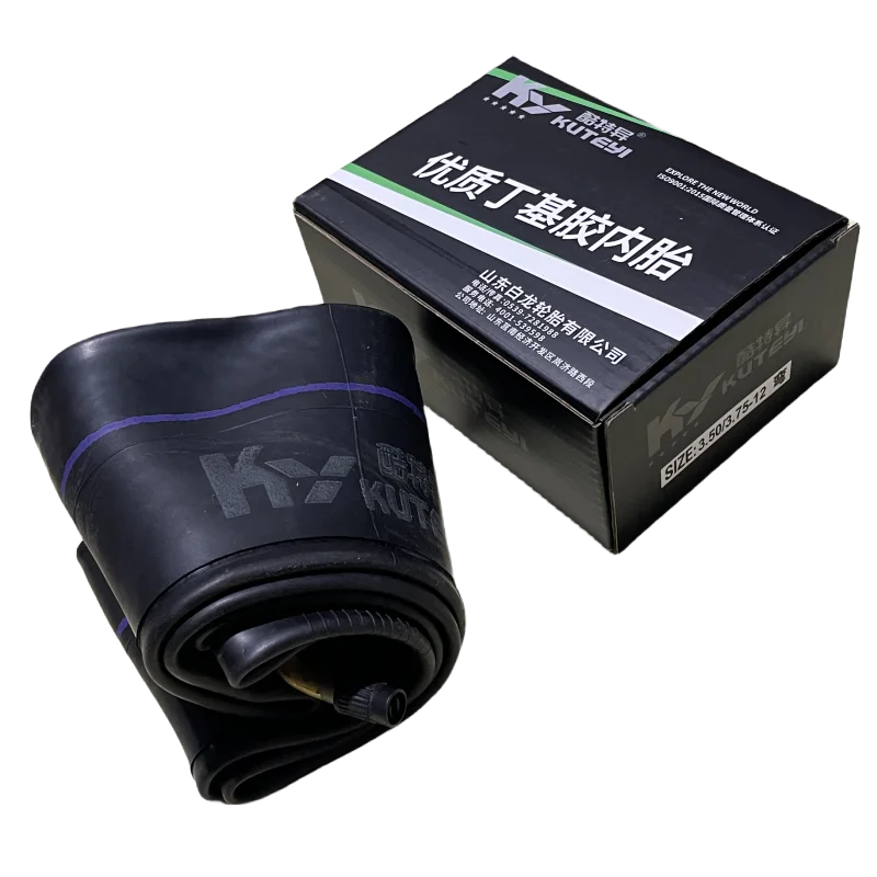 High-Quality 3.5/3.75-12 Butyl Inner Tube with Curved Air Valve for Electric Scooter Inner Tube Inner Tubes for Bicycle