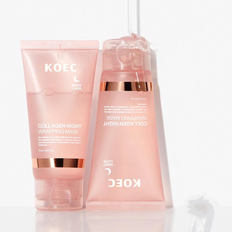 OEM Collagen Night Wrapping Mask Quick Dry Easy Peel Overnight Collagen Facial Mask Accept Customized Private Label