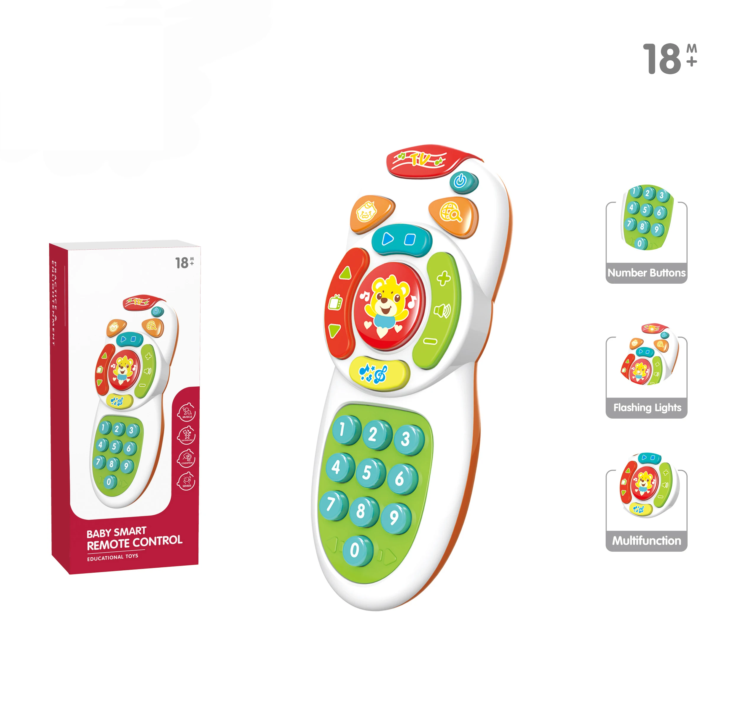 Kids baby toys smart mobile phone musical sound learning educational plastic cell phone toy