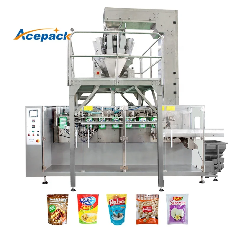 Full automatic doy packing machine Pre Made Bags fruit pulp horizontal doypack machine
