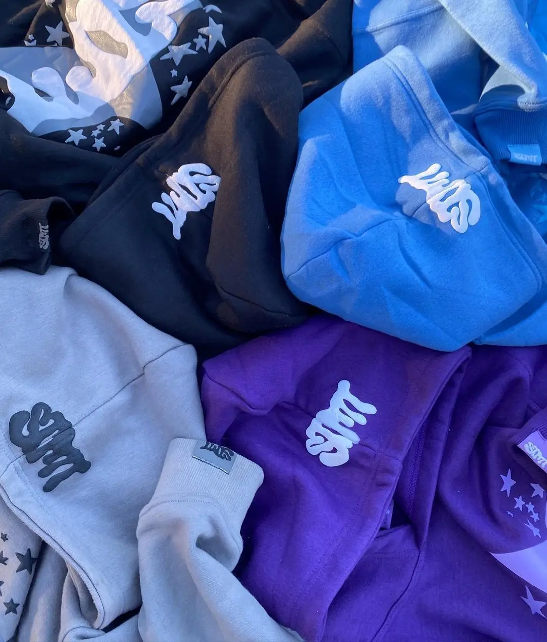 Wholesale heavyweight cotton cut edge raw hem oversized high quality manufacturers custom logo cropped men 3d puff print hoodies