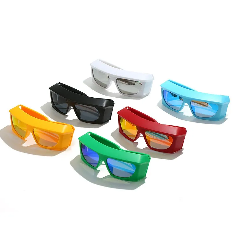 2023 New arrival personality oversized sports sunglasses windproof cycling shades