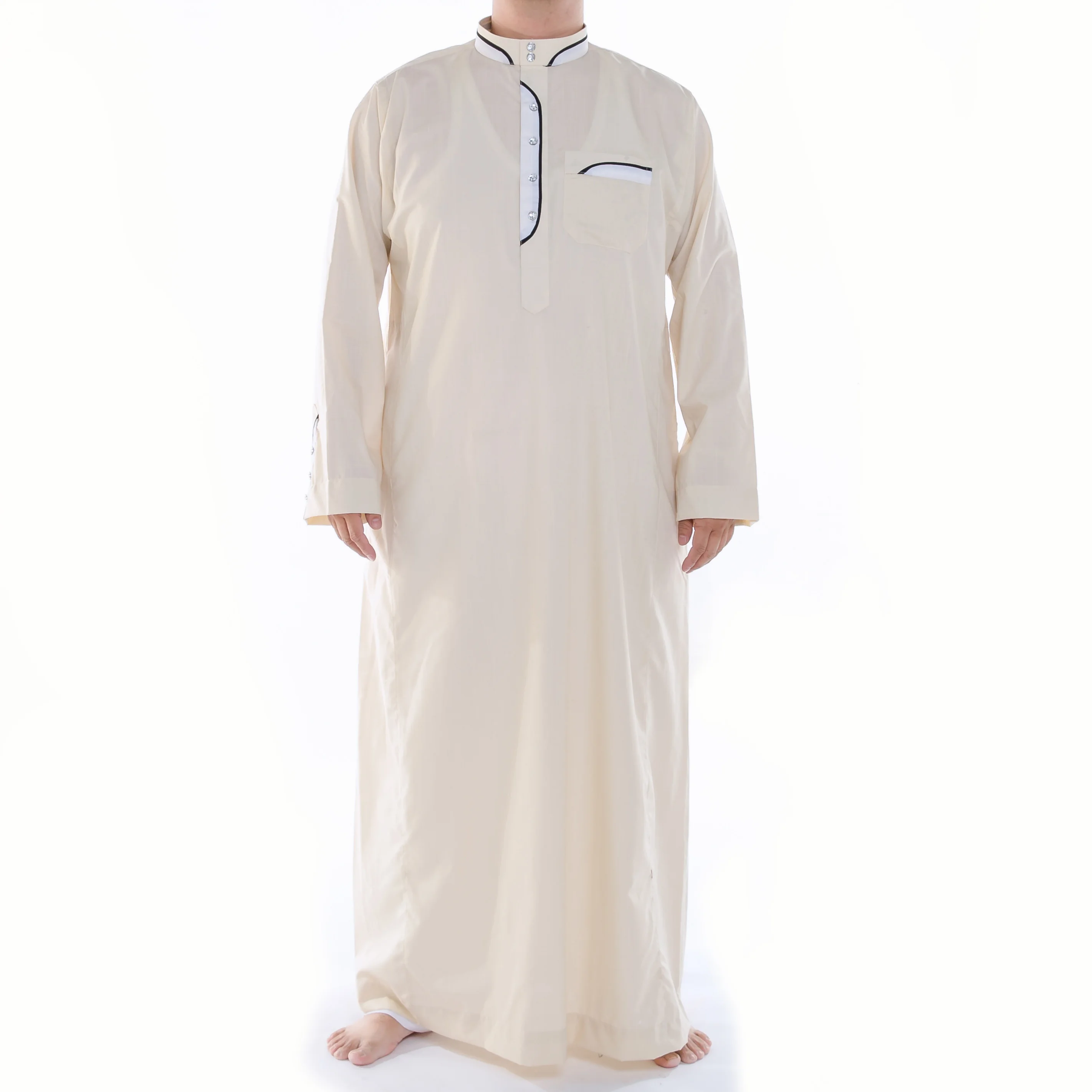 2022 New Design Muslim Saudi Kurta Custom Kaftan Loose Abaya Dress Ethnic Thobe Islamic Clothing For Adult