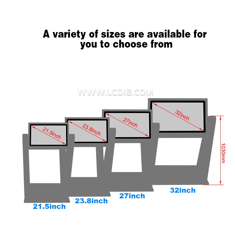 32 43 55 kiosk with touch screen convenient tft touch screen with QR scanner for people in the wheel chair