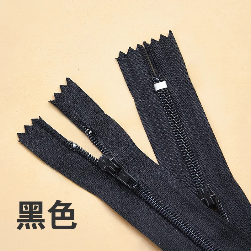 Jiusheng No. 3 Nylon Closed-tail Suit Pants Front Crotch Pocket Short Zipper Wholesale in Multiple Sizes