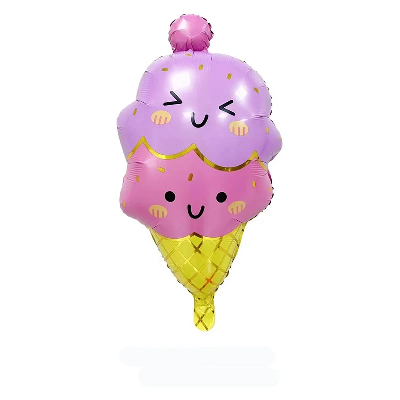 New Arrival Macaron candy color ice cream balloon rainbow color cloud foil balloon for children birthday party