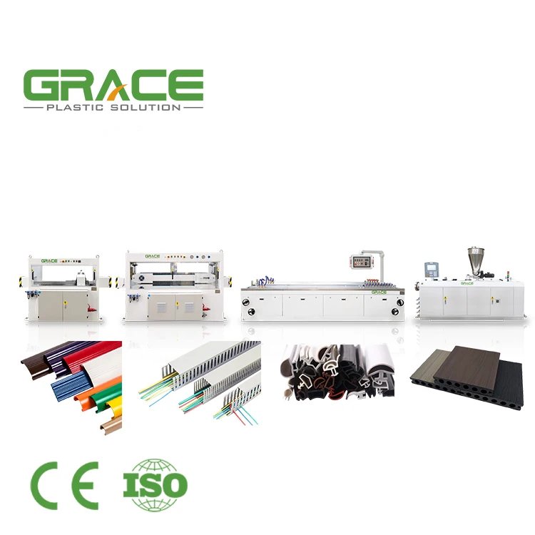 Grace Machinery экструдер для древесно-пластиковых композитных профилей, высокотехнологичный экструдер для экструзионной линии профиля WPC