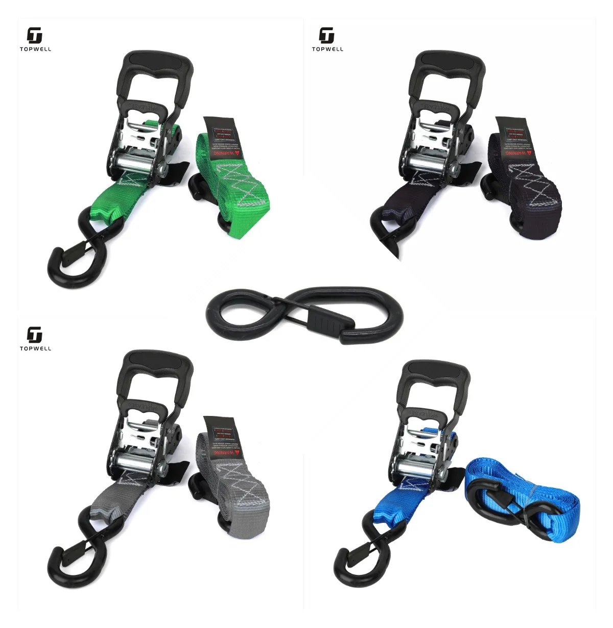 Tie Transformer Ratchet Cargo Boat Down Motorcycles Cam Buckle 38Mm Metal Truck Laship Car Strap