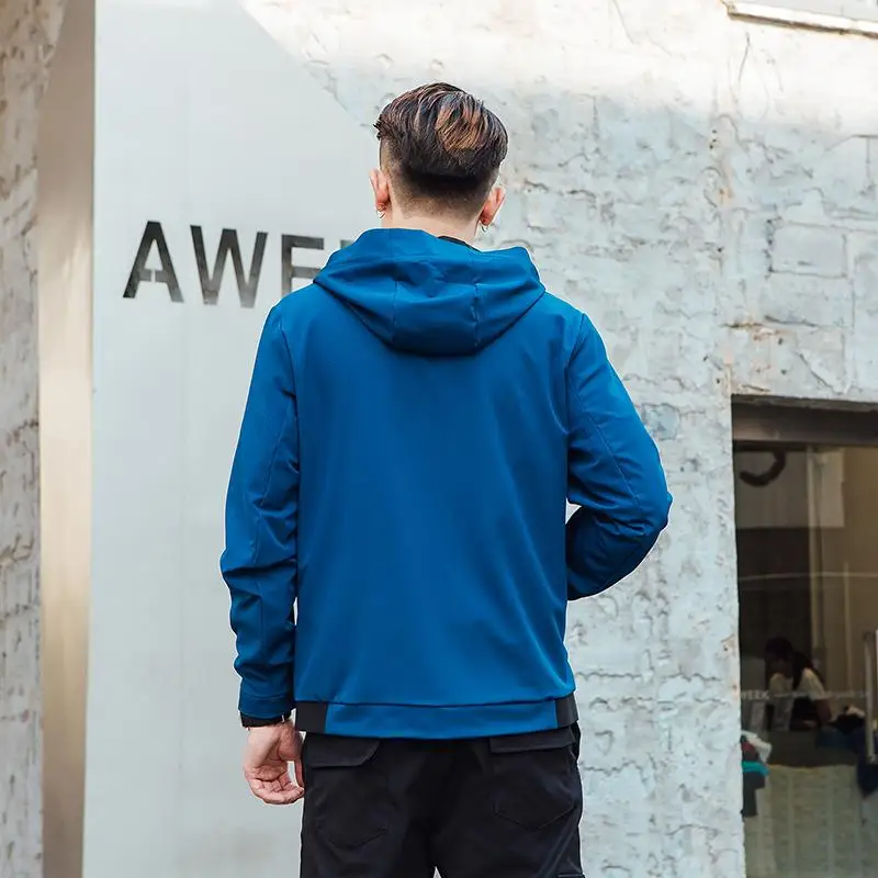 High elastic thin spring antumn 88% polyester 12% spandex cotton outdoor jackets