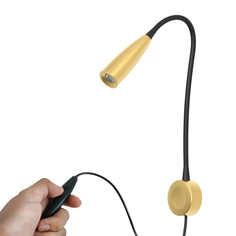 Лампа для чтения Bool Panner Гибкая кровать Cob 108 бусин Настенные светодиодные часы детские лампы красная Роскошная боковая настольная лампа