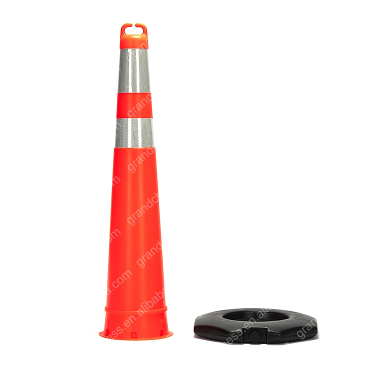 Pu Road Lane Divider Rubber Warning Traffic Flexible Column Plastic Bollard Delineator Post