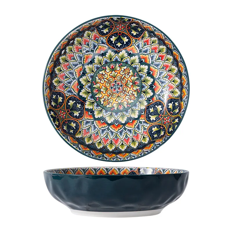 Bohemian dishes and tableware set, household baking tray, assorted dishes dinnerware set