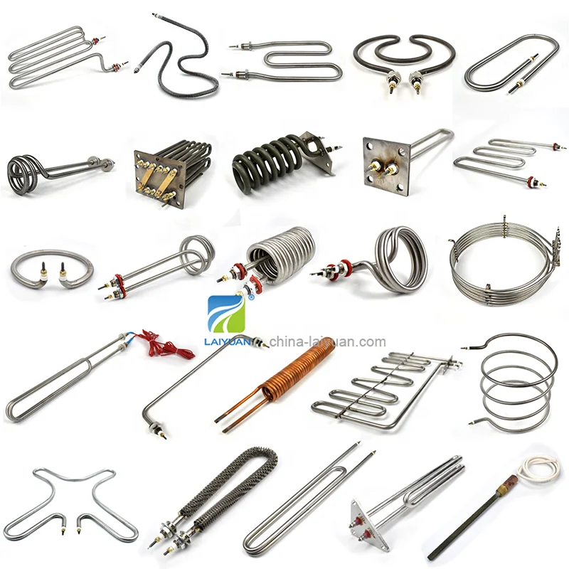 Electrical resistance coil hot water heater element tubular heater spiral water heater