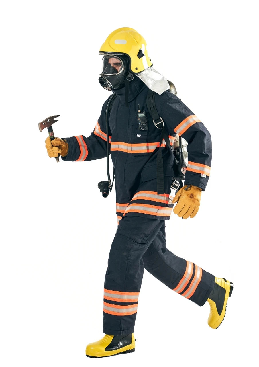 China factory direct sale fire proof aramid fiber suits fire fighting uniforem for fireman