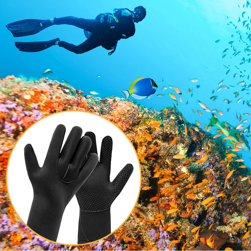 SinoDiving Factory Supply 3mm Neoprene Surfing Swimming Diving Biking Keep Warm Adult Customized Sports Gloves