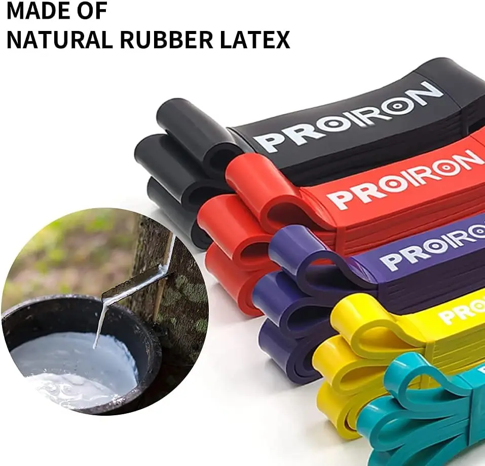 Customized Gym Fitness TPE Resistance Band Yellow Pull-up Yoga Stretch Bands Resistance Belt Loop Resistance Bands for Exercises