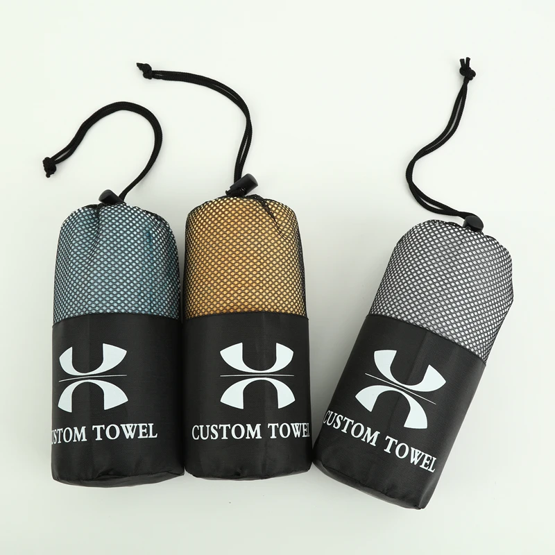 Super absorbent quick dry sweat travel fitness large gym towel 400gsm thickened microfiber towels for sport