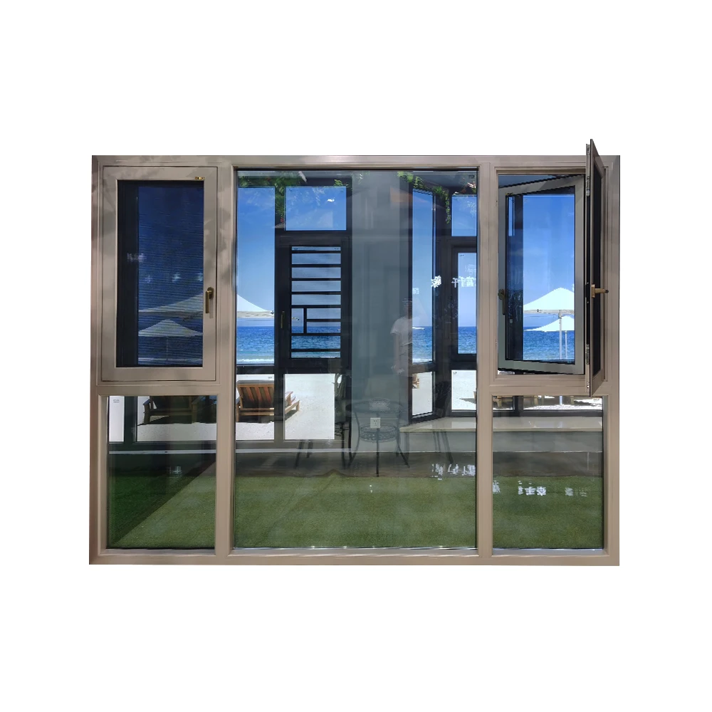 New Construction Low E Argon Casement Aluminum Window Design Philippines
