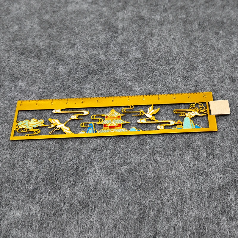 Personalized Custom  Plated 3D Tassels  Bookmark delicacy Metal Bookmarks corrosion hollowing  Bookmarks