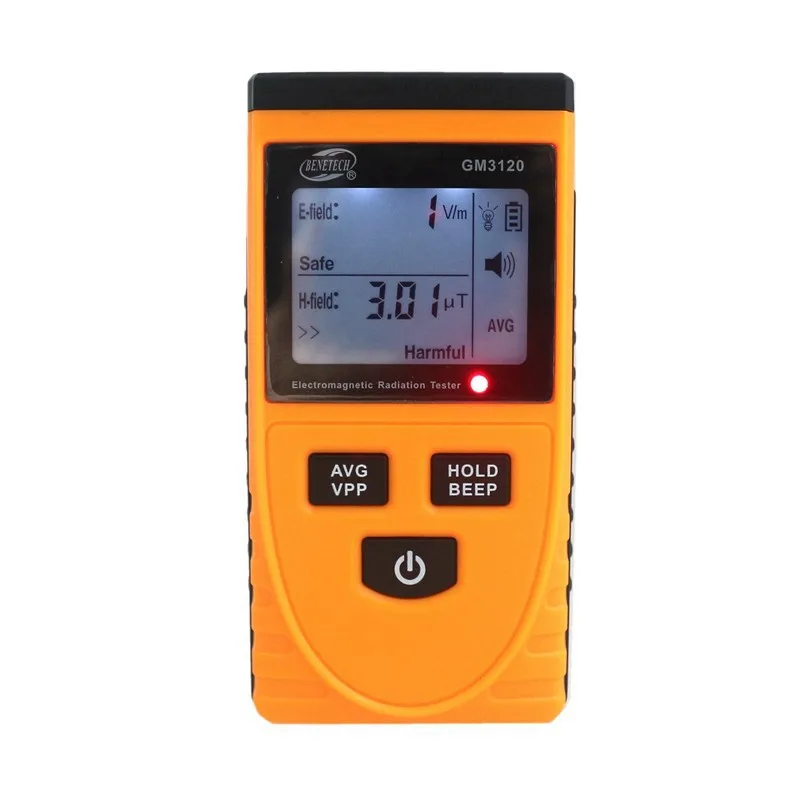 Portable Electric Field Emission Magnetic Field Tester Electromagnetic Radiation Tester EMF Meter