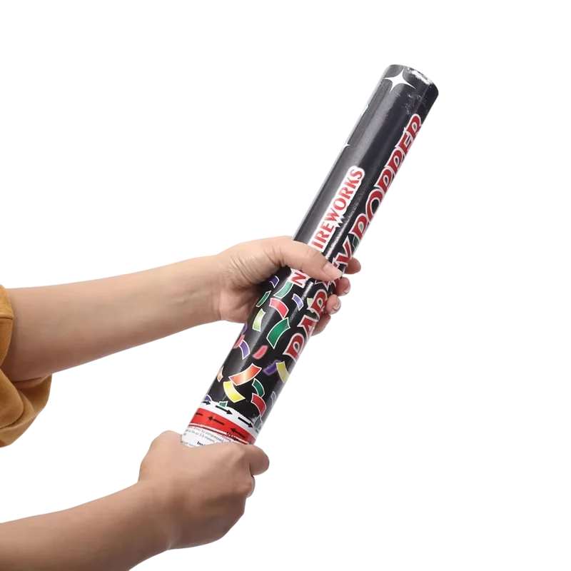 Биоразлагаемый конфетти-шутер для наружного и внутреннего использования бумажный конфетти 60 см вечеринки