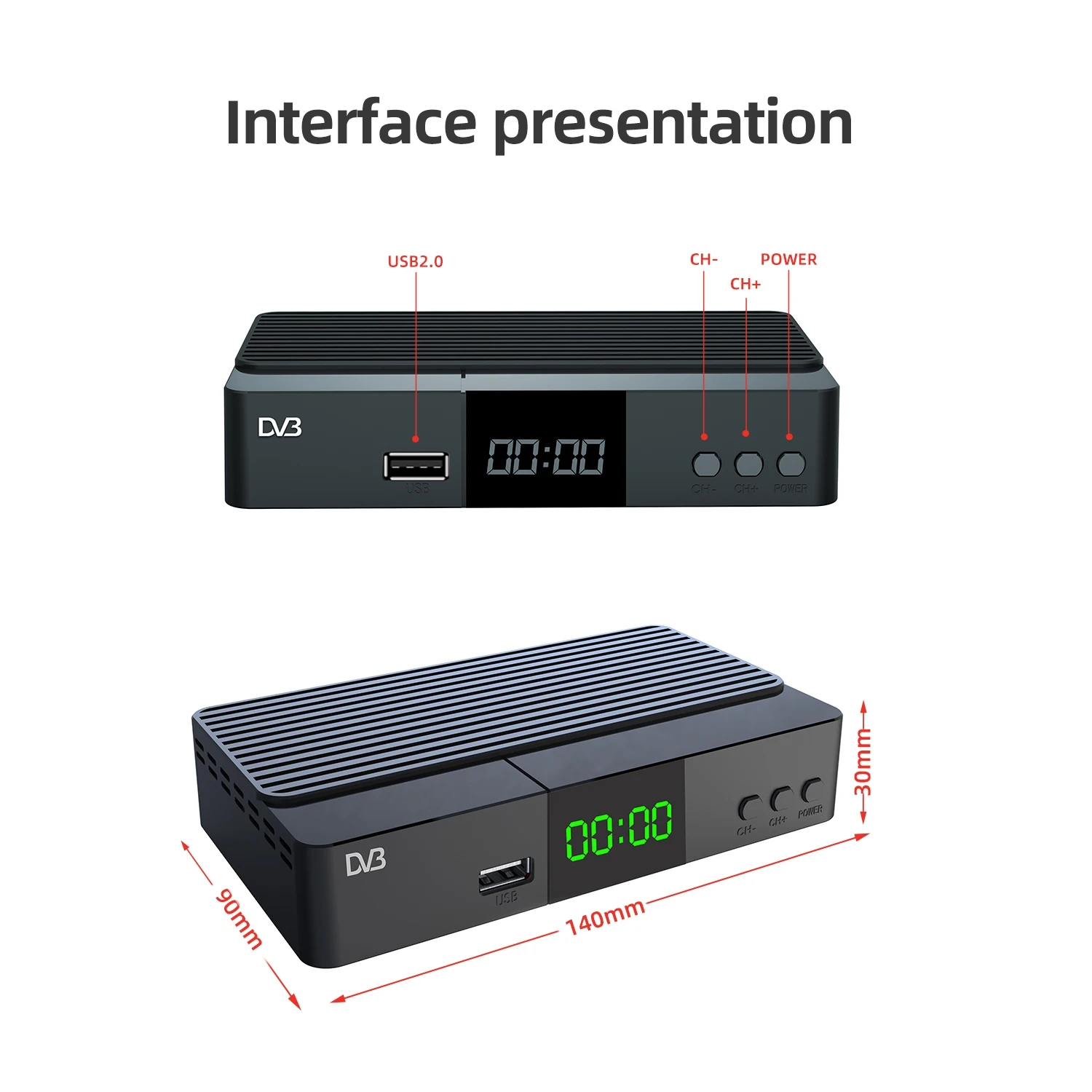 JUNUO Factory Italy scart dvb t2 european  H265 AC3 with lan port support wifi DVB T2 decoder DVB-T2 receiver