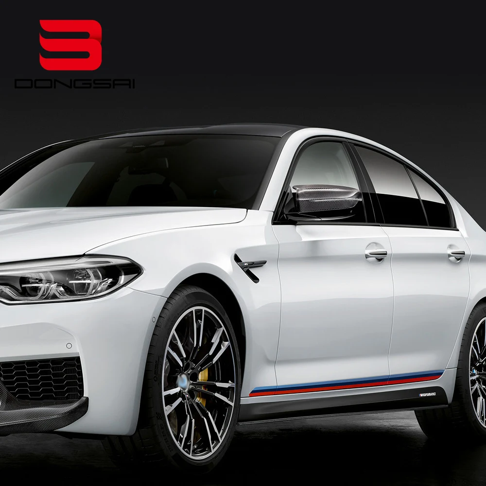 Carbon Fiber Side View M Look Wing Mirror Caps Covers for BMW G30 G11 RHD 2017+