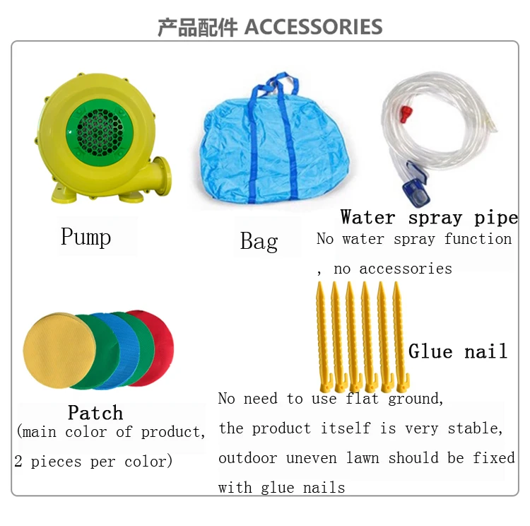 Backyard Inflatable Bouncy Castle Water Slide With Pool