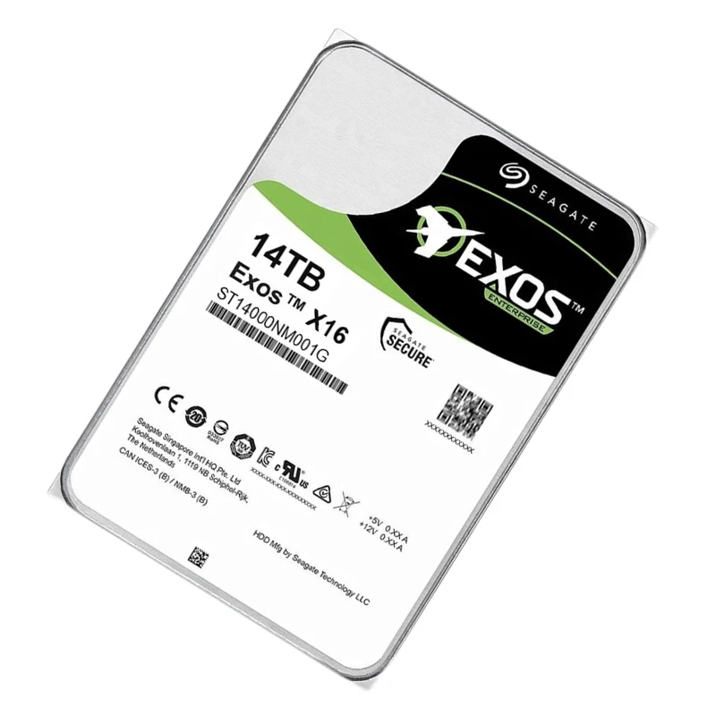 Seagate exos 14TB Hard Drive ST14000NM001G 14TB HDD 7200 RPM SATA 6Gb/s 256MB Cache 3.5 Enterprise Hard Disk Wholesale forServer