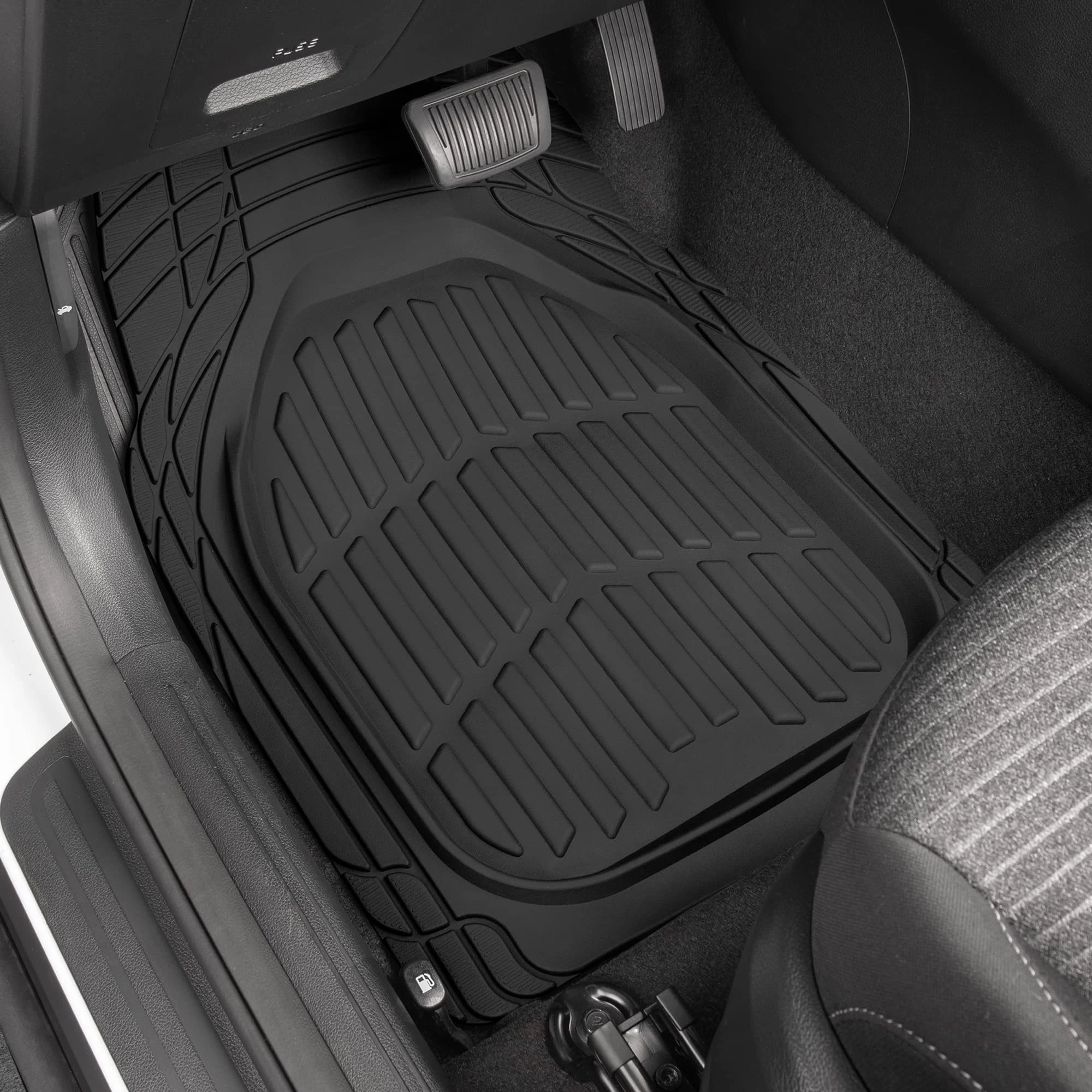 Custom Black Deep Dish 4pieces Full Set Car Mat All-Weather Waterproof Trim Automotive Rubber Car Floor Mats