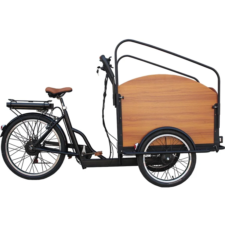 2022 electric cargo bike with alloy frame middle motor cargo tricycle /Family electric adult cargo bike carry kids/Electric biks