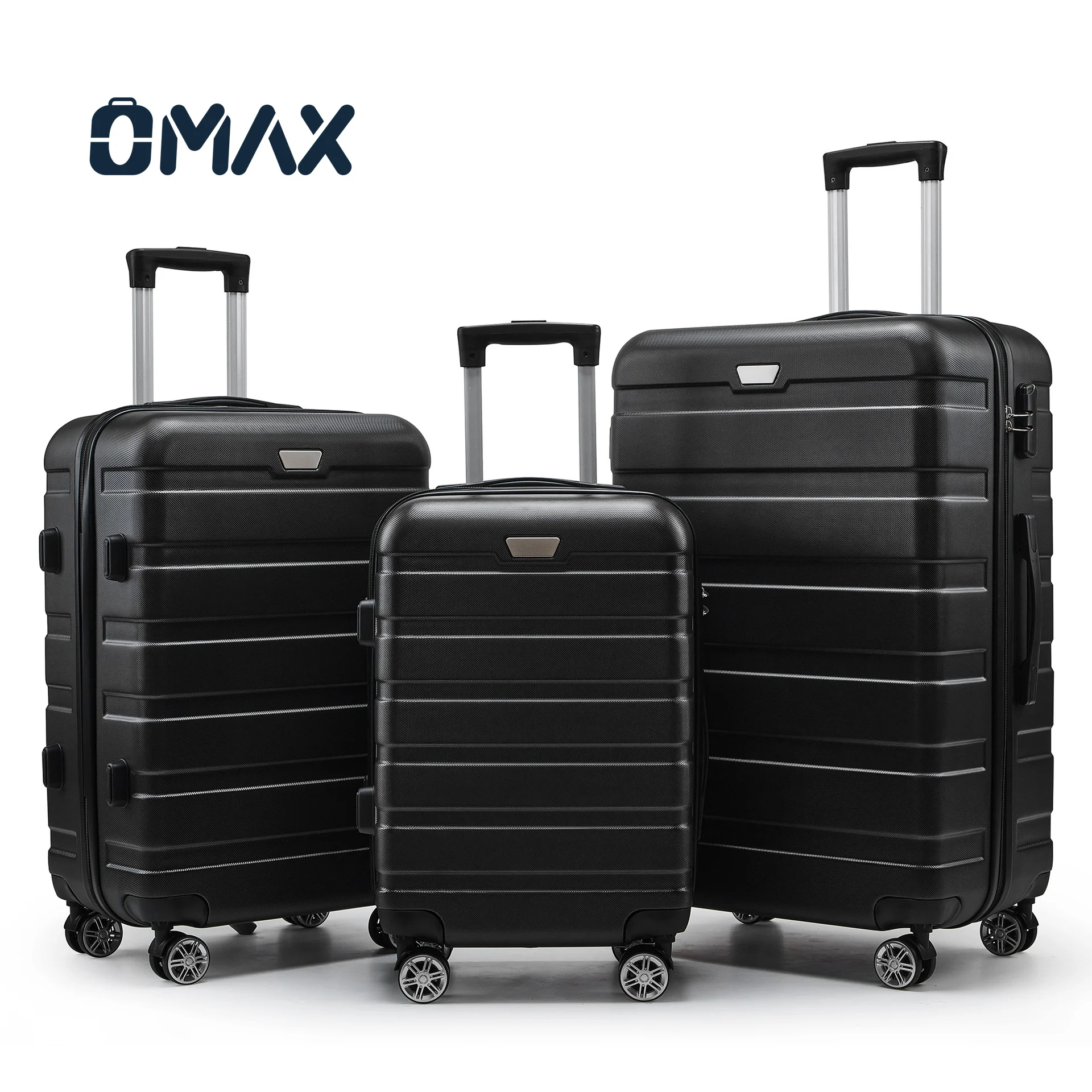 Фабричный чемодан OMAX Комплект из 3-х предметов алюминиевая рама дорожная коробка оптовая продажа универсальный для мужчин и женщин с колесами